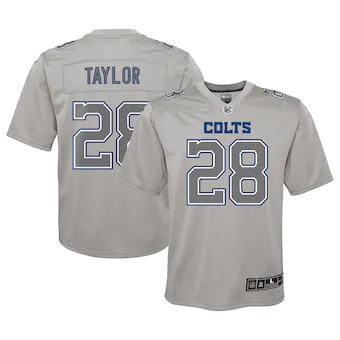 youth nike jonathan taylor gray indianapolis colts atmosphe